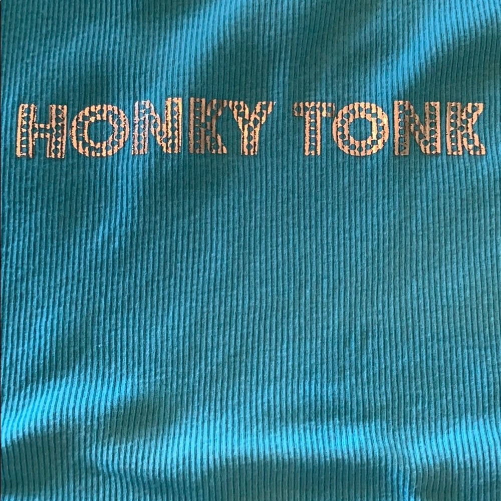 Trace Adkins Concert Tank Top Large Turquoise